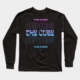 The Cure // Typography Fan Art Design Long Sleeve T-Shirt